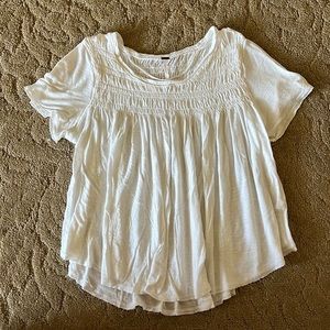Free People White Tee